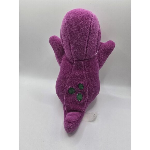Vintage Barney & friends Small Plush Barney The Dinosaur Beanie Bag - Picture 4 of 9